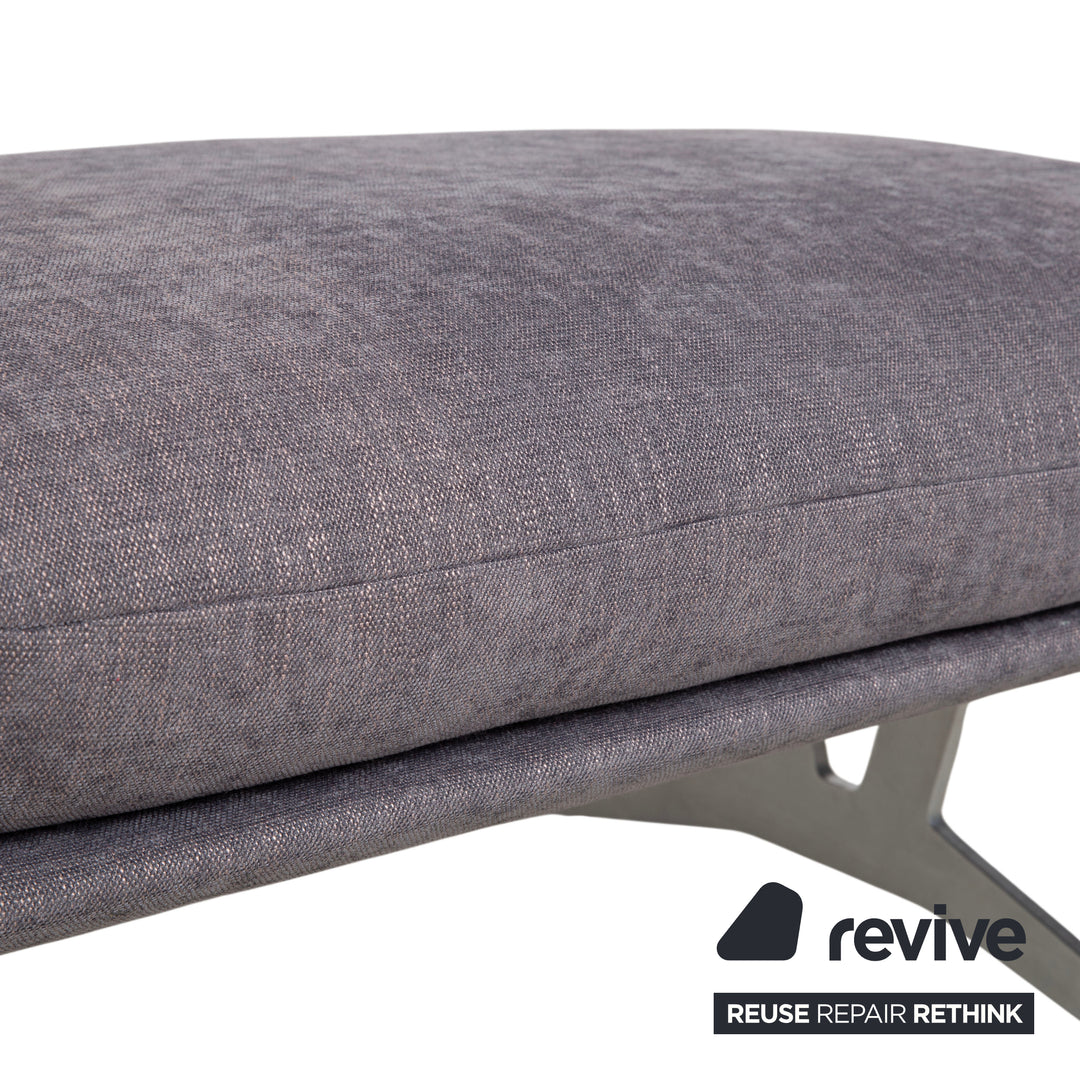 Koinor Francis Stoff Hocker Grau