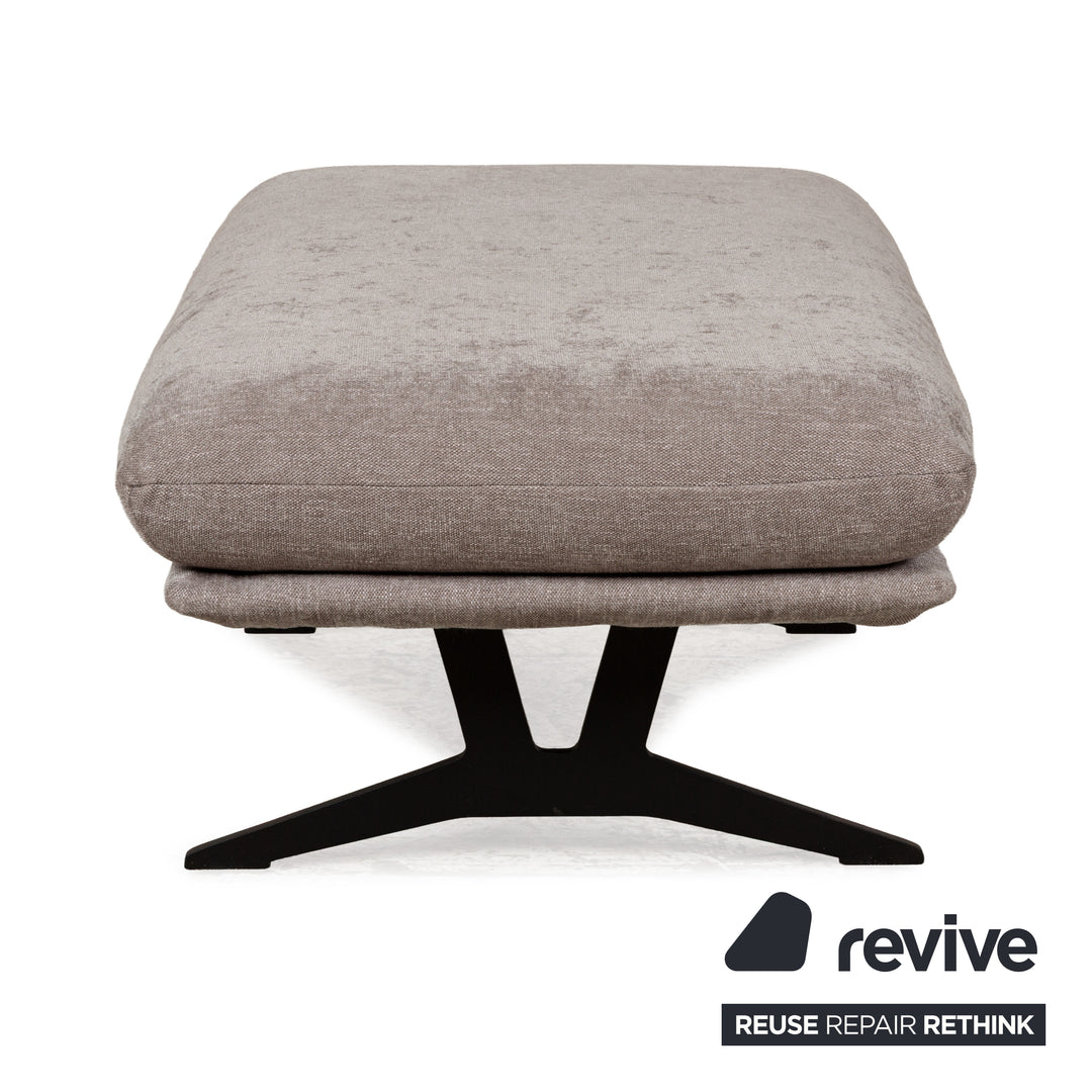 Tabouret en tissu Koinor Francis gris