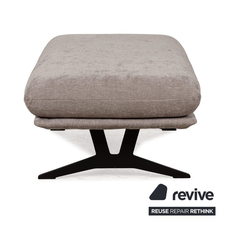 Tabouret en tissu Koinor Francis gris