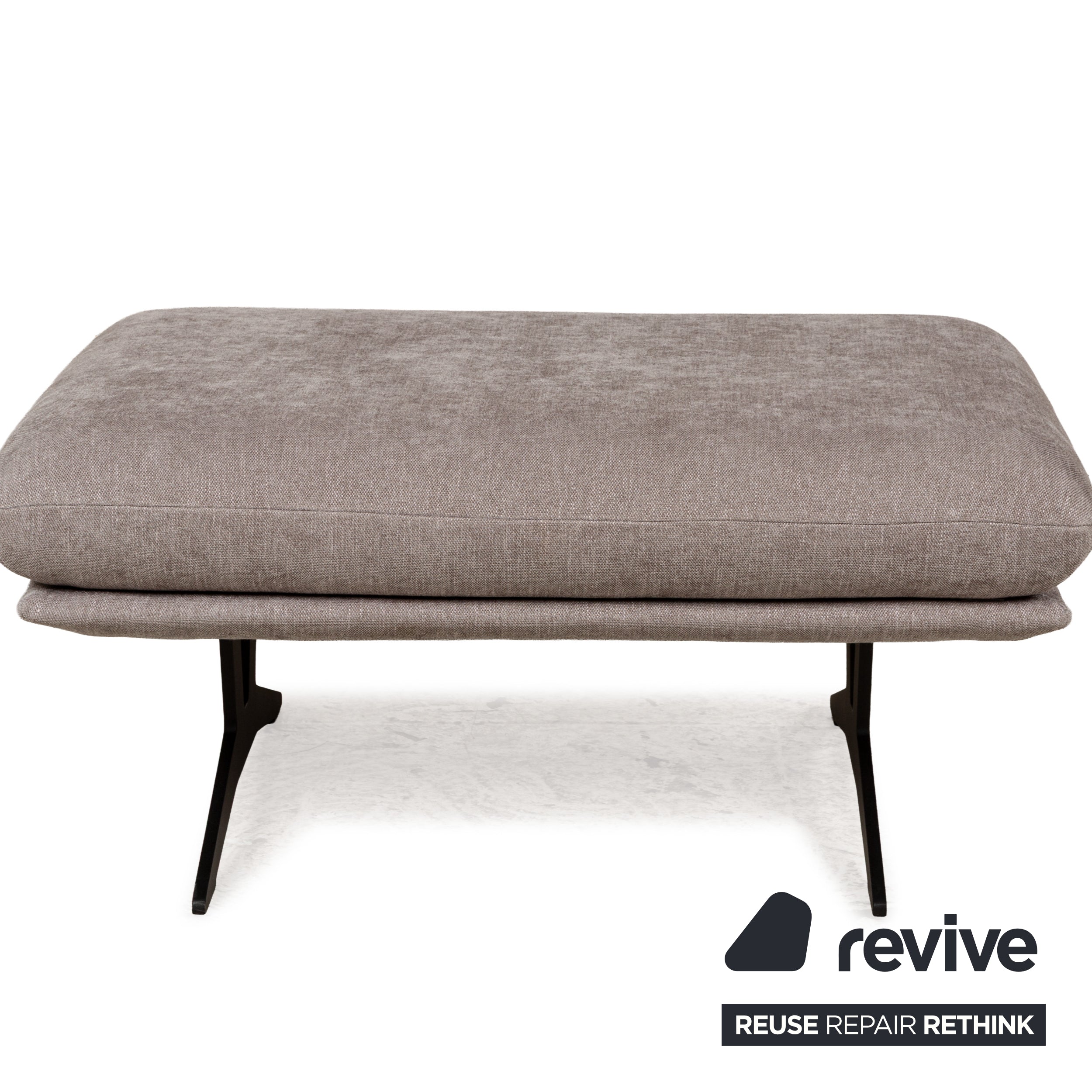 Tabouret en tissu Koinor Francis gris