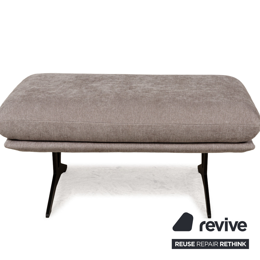 Tabouret en tissu Koinor Francis gris
