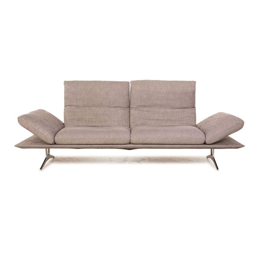 Koinor Francis Stoff Zweisitzer Grau Hellgrau manuelle Funktion Sofa Couch