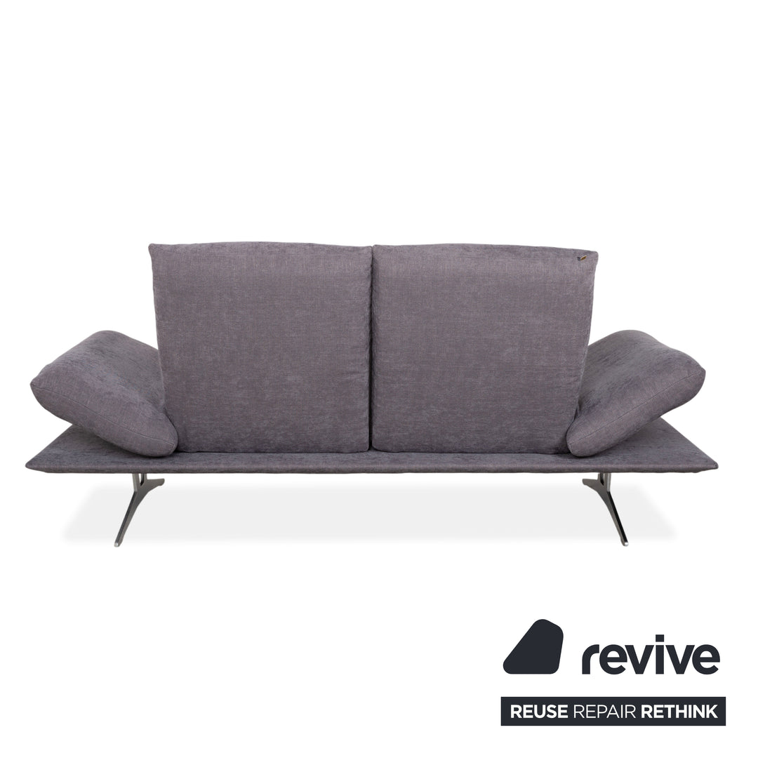 Koinor Francis fabric two-seater grey manual function sofa couch
