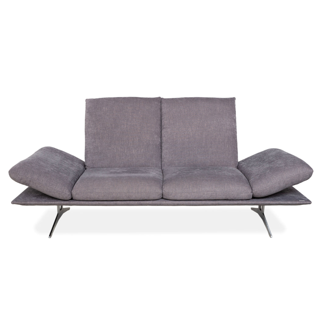 Koinor Francis fabric two-seater grey manual function sofa couch