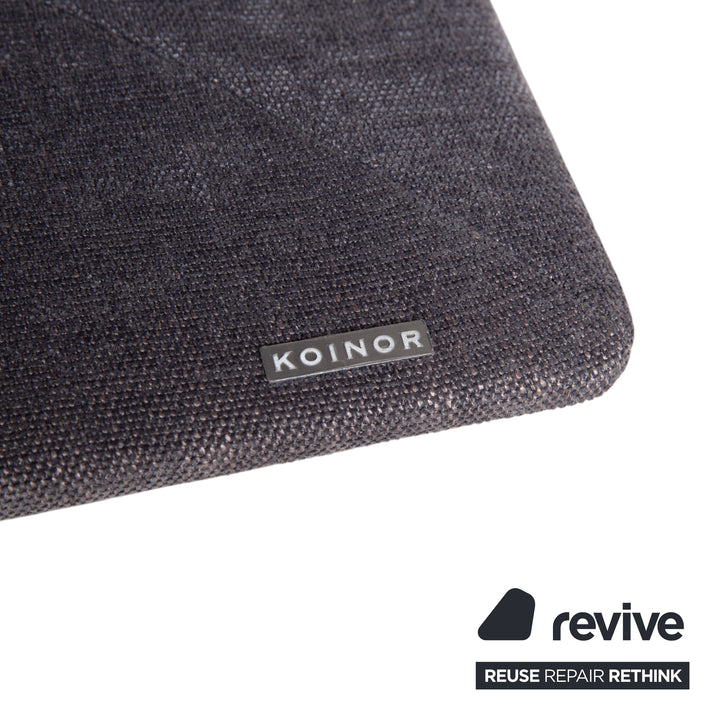 Koinor Francis fabric two-seater grey manual function sofa couch