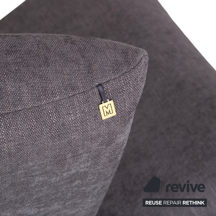 Koinor Francis Stoff Zweisitzer Grau manuelle Funktion Sofa Couch