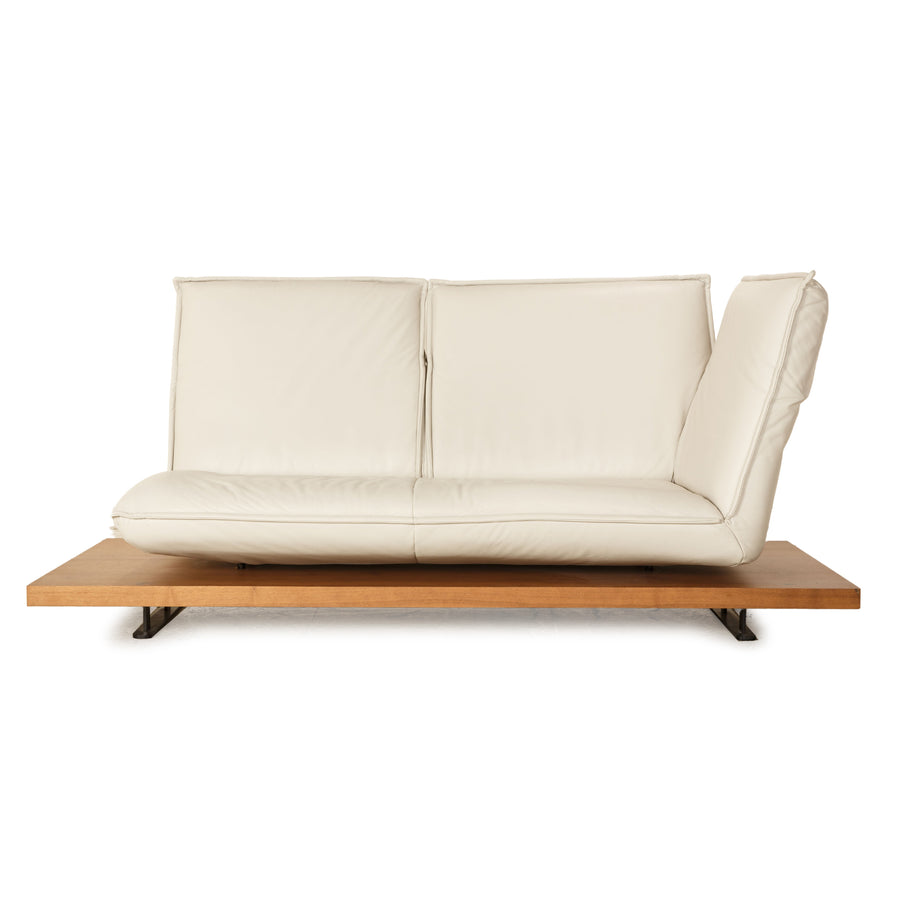 Koinor Free Motion Edit 1 Leder Zweisitzer Creme manuelle Funktion Sofa Couch