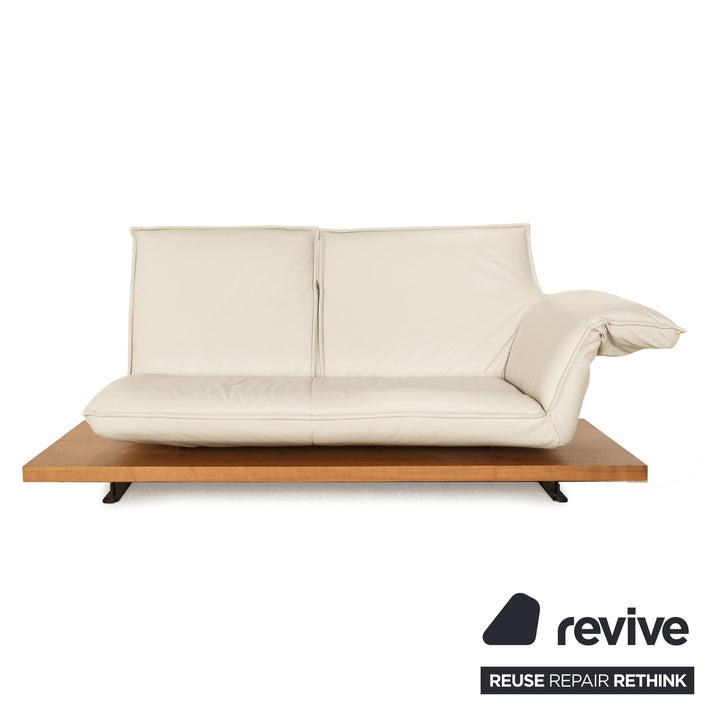 Koinor Free Motion Edit 1 Leder Zweisitzer Creme manuelle Funktion Sofa Couch