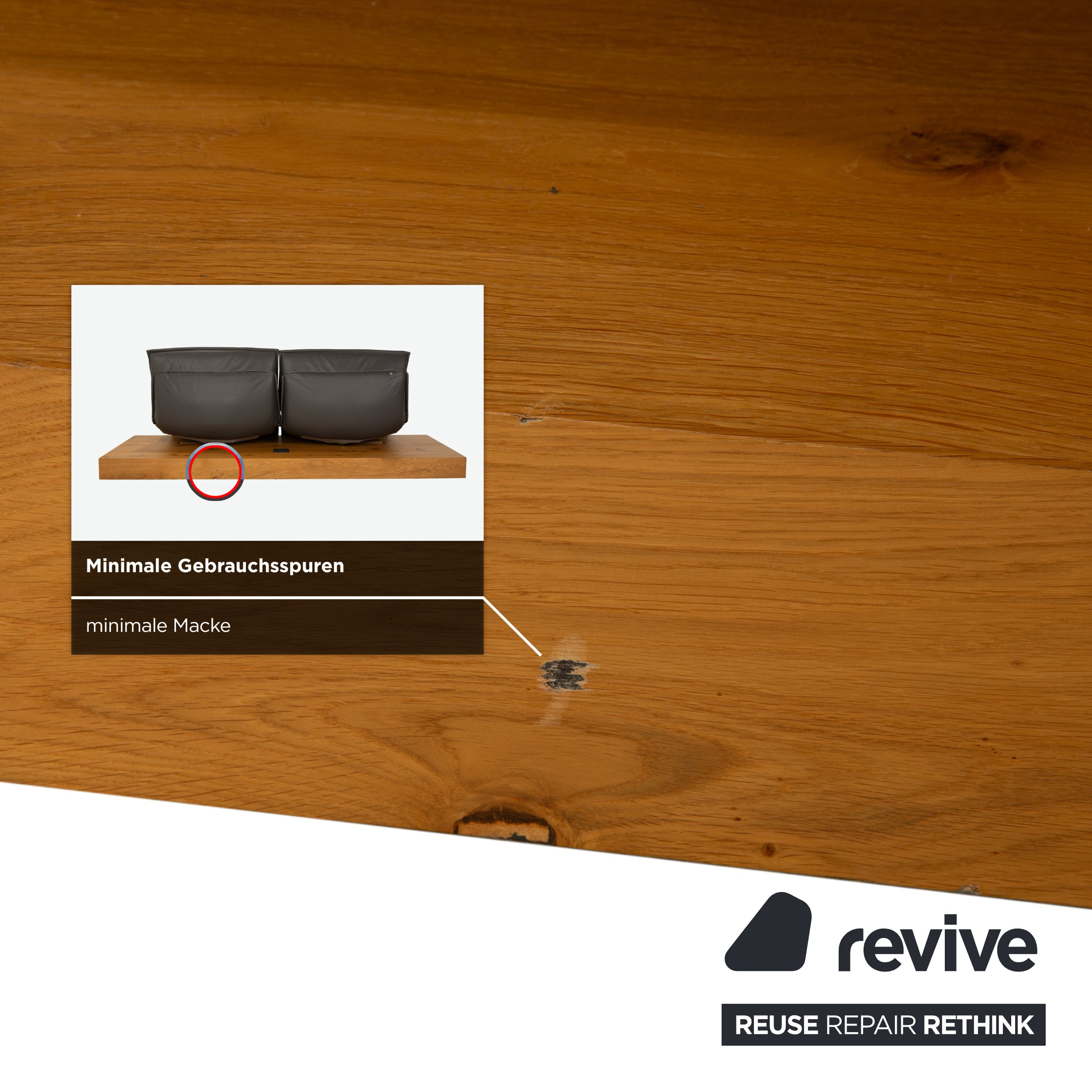 Canapé électrique deux places Koinor Free Motion Edit 1 en cuir gris anthracite.