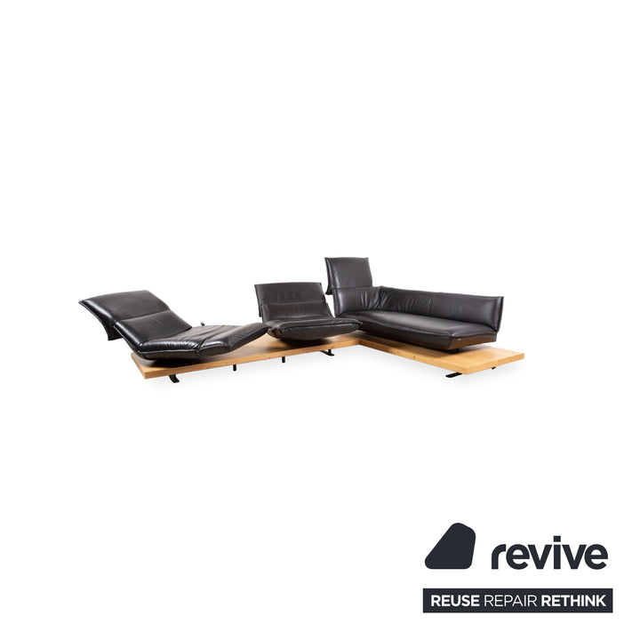 Koinor Free Motion Edit 2 Leder Ecksofa Schwarz elektrische Funktion Sofa Couch