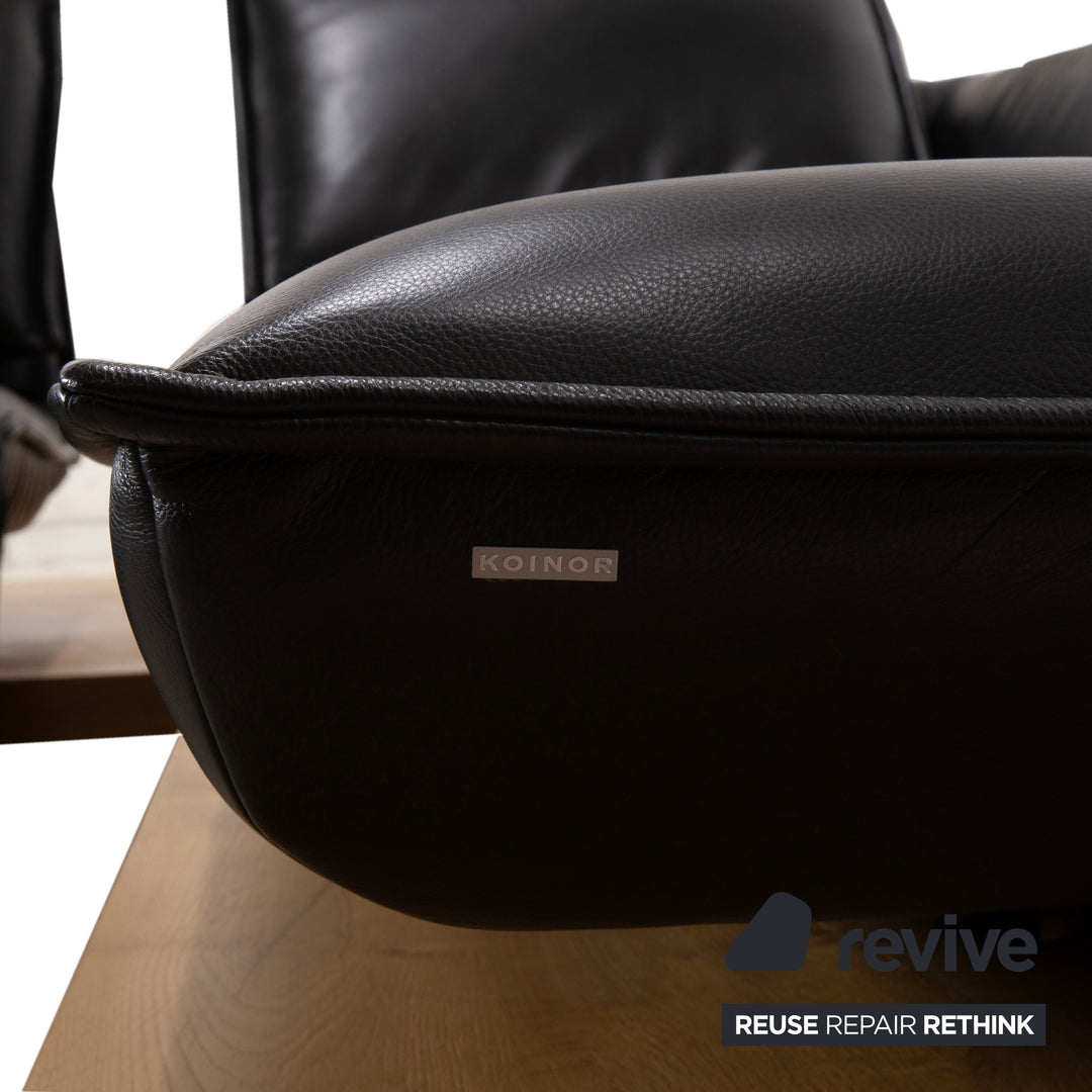 Koinor Free Motion Edit 2 Leder Ecksofa Schwarz elektrische Funktion Sofa Couch