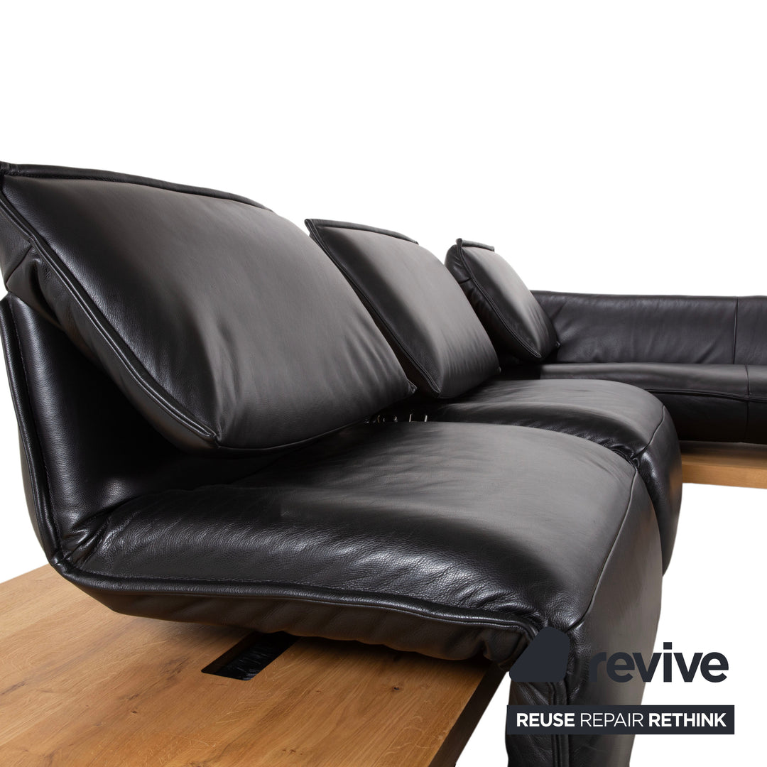 Koinor Free Motion Edit 2 Leder Ecksofa Schwarz elektrische Funktion Sofa Couch