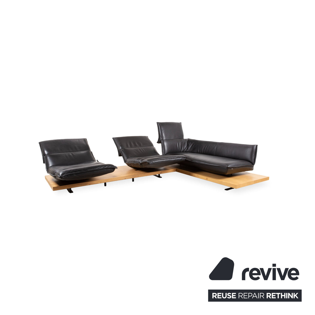 Koinor Free Motion Edit 2 Leder Ecksofa Schwarz elektrische Funktion Sofa Couch