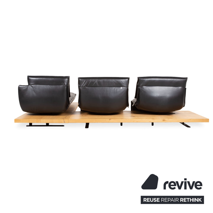 Koinor Free Motion Edit 2 Leder Ecksofa Schwarz elektrische Funktion Sofa Couch