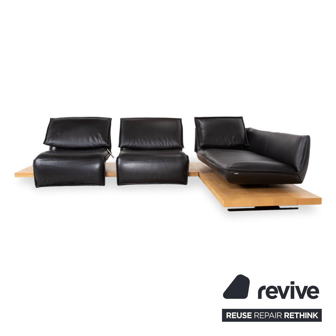 Koinor Free Motion Edit 2 Leder Ecksofa Schwarz elektrische Funktion Sofa Couch