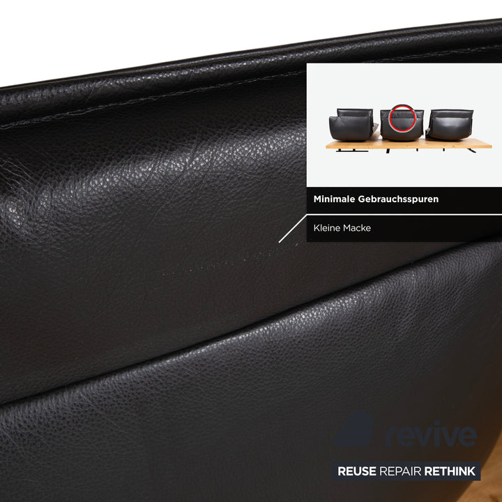 Koinor Free Motion Edit 2 Leder Ecksofa Schwarz elektrische Funktion Sofa Couch