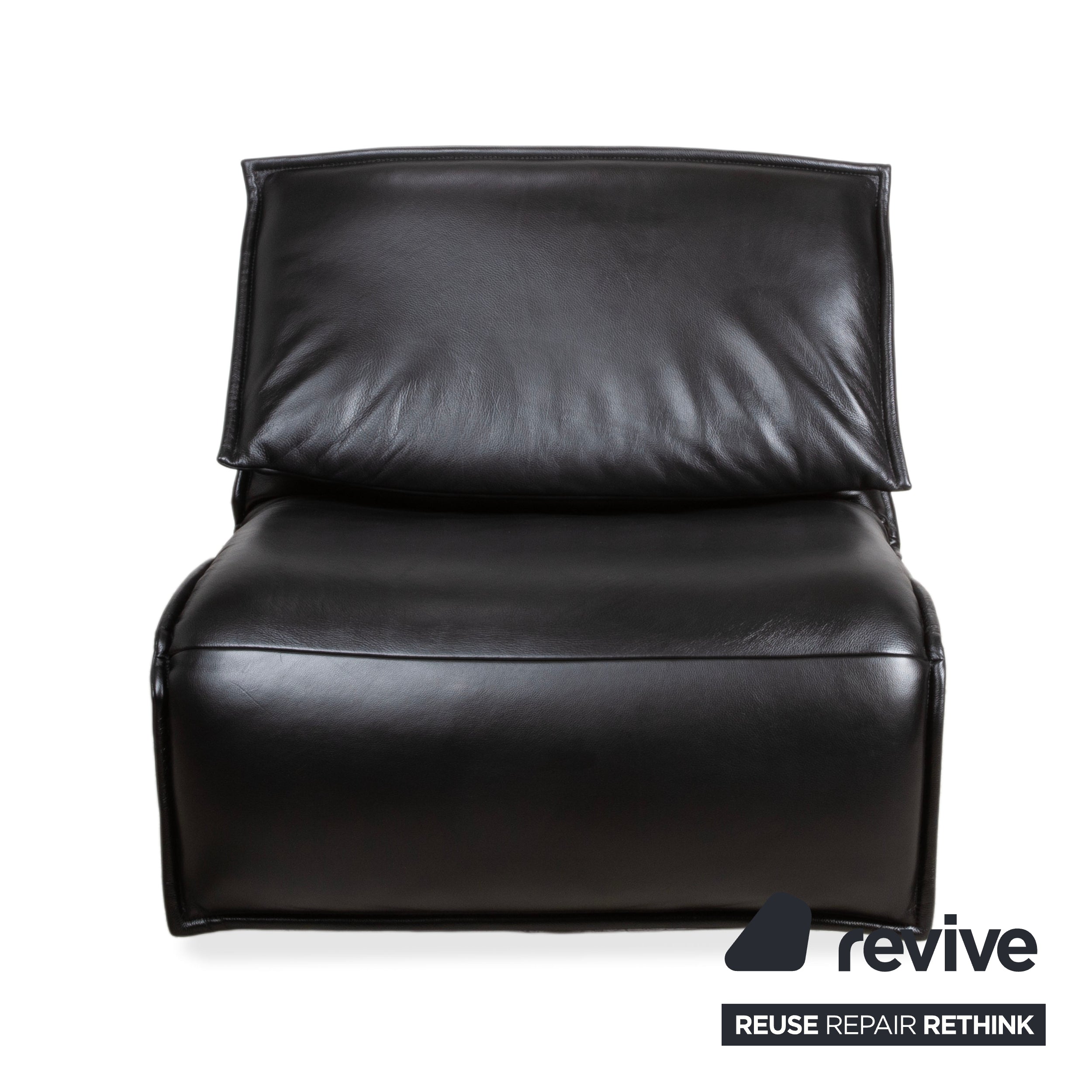 Koinor Free Motion Edit 2 Black Leather Armchair Electric Recliner Function