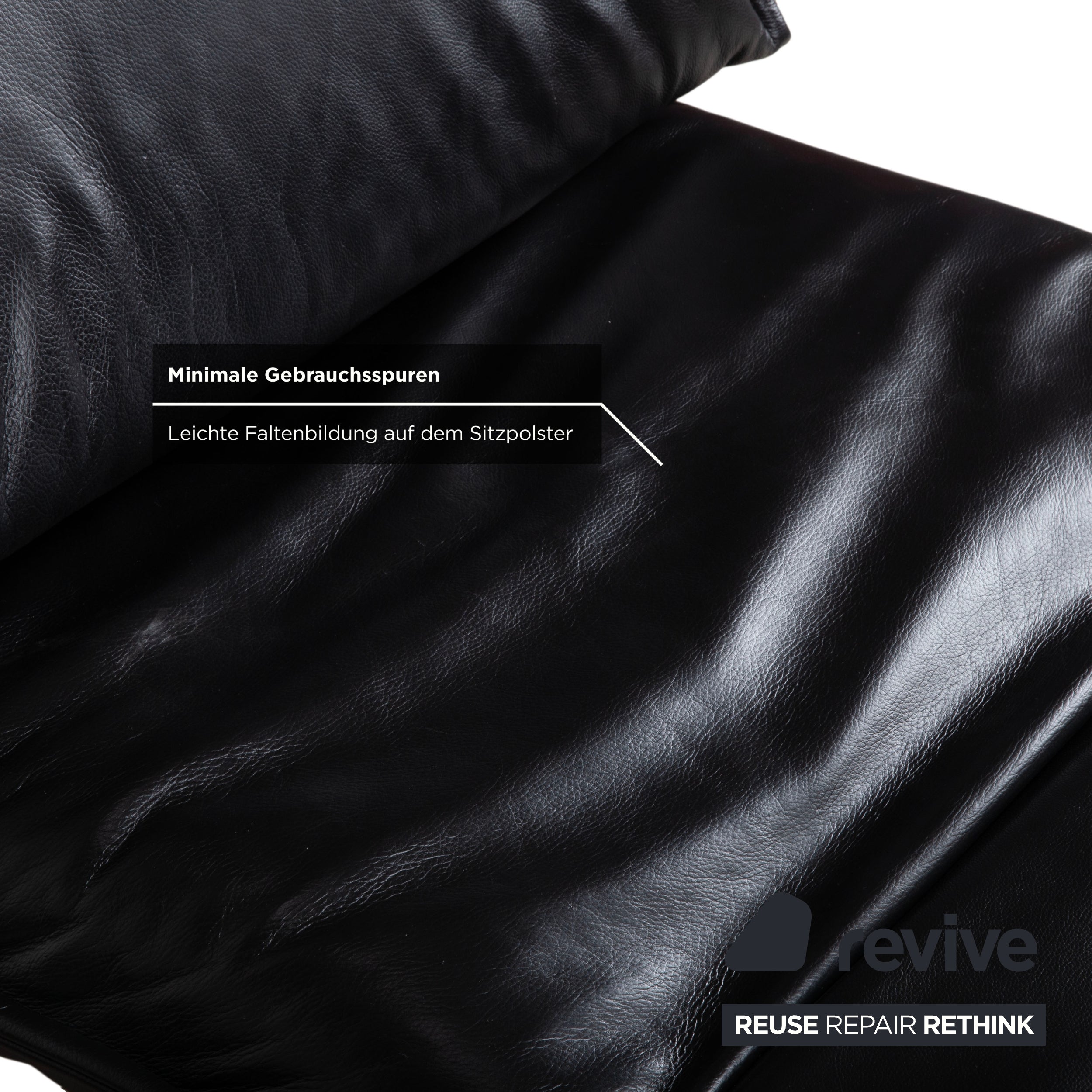 Koinor Free Motion Edit 2 Black Leather Armchair Electric Recliner Function