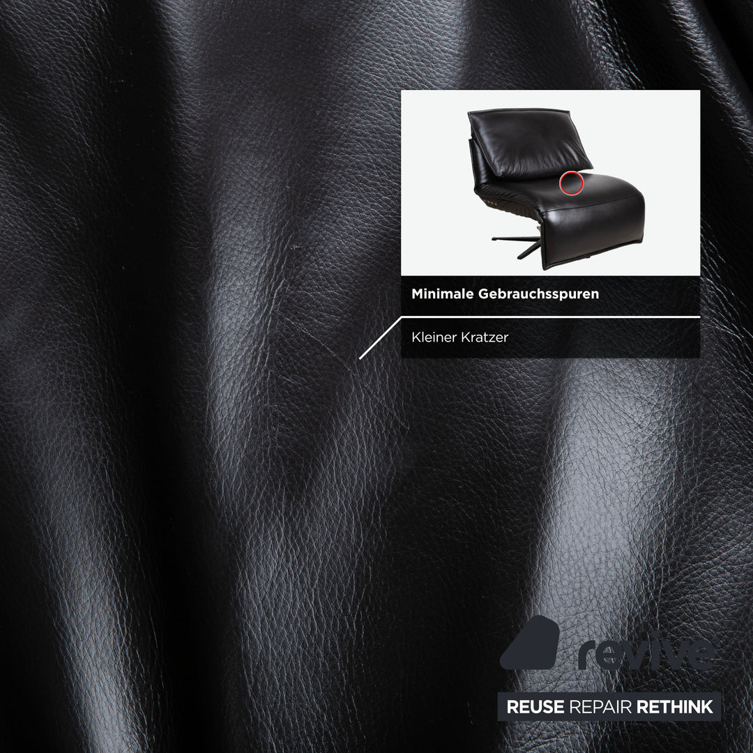 Koinor Free Motion Edit 2 Leder Sessel Schwarz elektrische Funktion Relaxfunktion