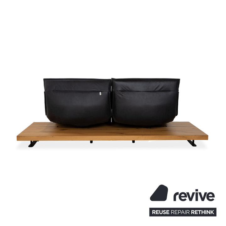 Koinor Free Motion Edit 2 Leder Zweisitzer Dunkelgrau Schiefer manuelle Funktion Sofa Couch