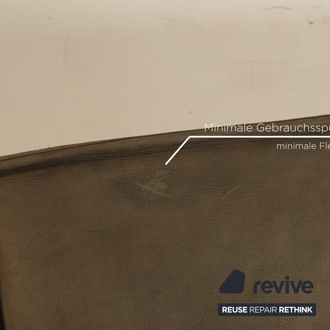 Koinor Free Motion Edit 2 Leder Zweisitzer Grün Grau elektrische Funktion Sofa Couch