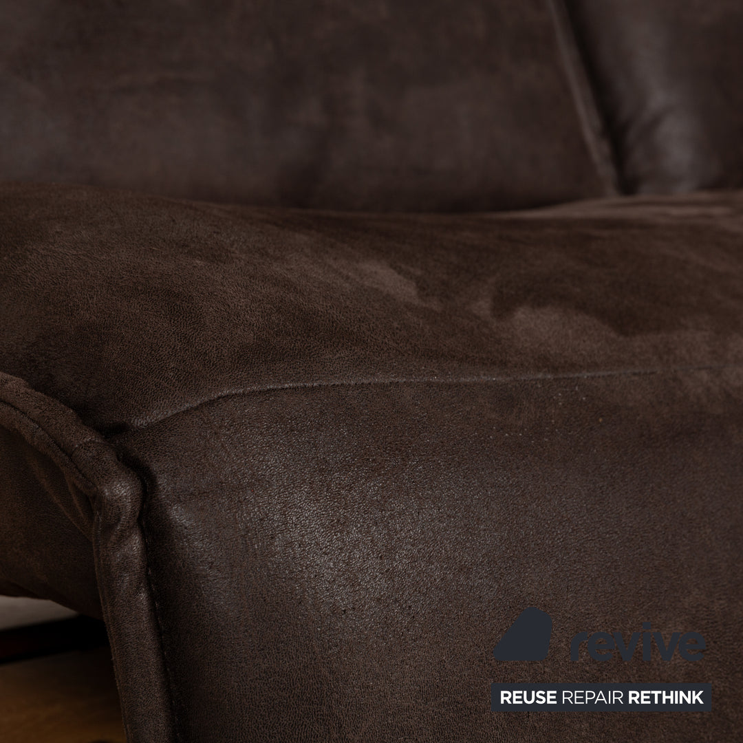 Koinor Free Motion Edit 2 Stoff Zweisitzer Braun elektrische Funktion Sofa Couch