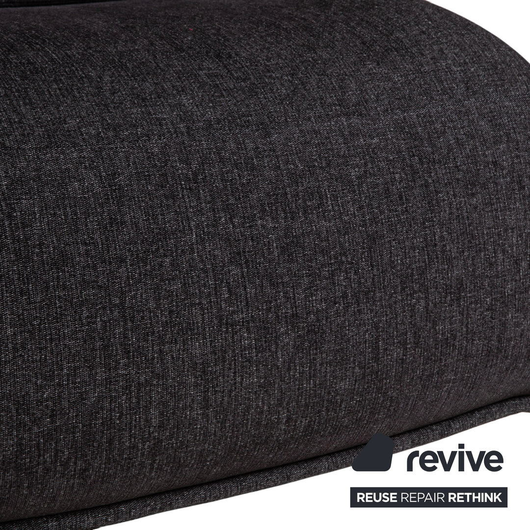 Koinor Free Motion Edit 2 Stoff Zweisitzer Grau Anthrazit elektrische Funktion Sofa Couch