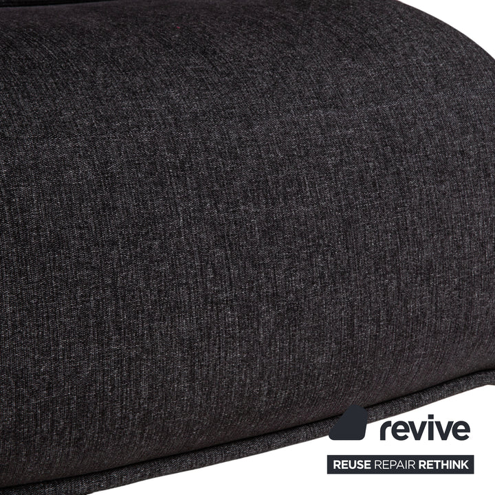 Koinor Free Motion Edit 2 Stoff Zweisitzer Grau Anthrazit elektrische Funktion Sofa Couch