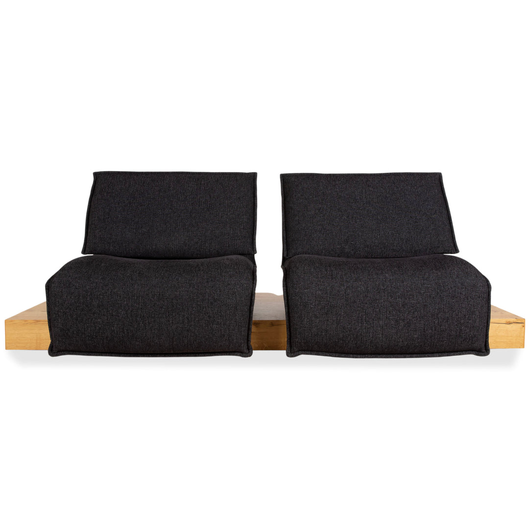 Koinor Free Motion Edit 2 Stoff Zweisitzer Grau Anthrazit elektrische Funktion Sofa Couch