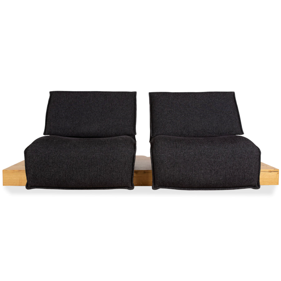 Koinor Free Motion Edit 2 Stoff Zweisitzer Grau Anthrazit elektrische Funktion Sofa Couch