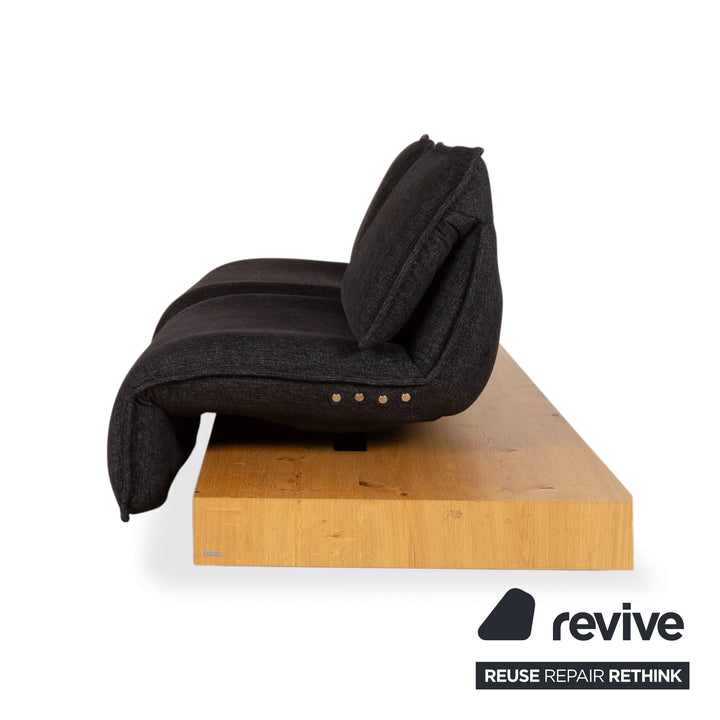 Koinor Free Motion Edit 2 Stoff Zweisitzer Grau Anthrazit elektrische Funktion Sofa Couch