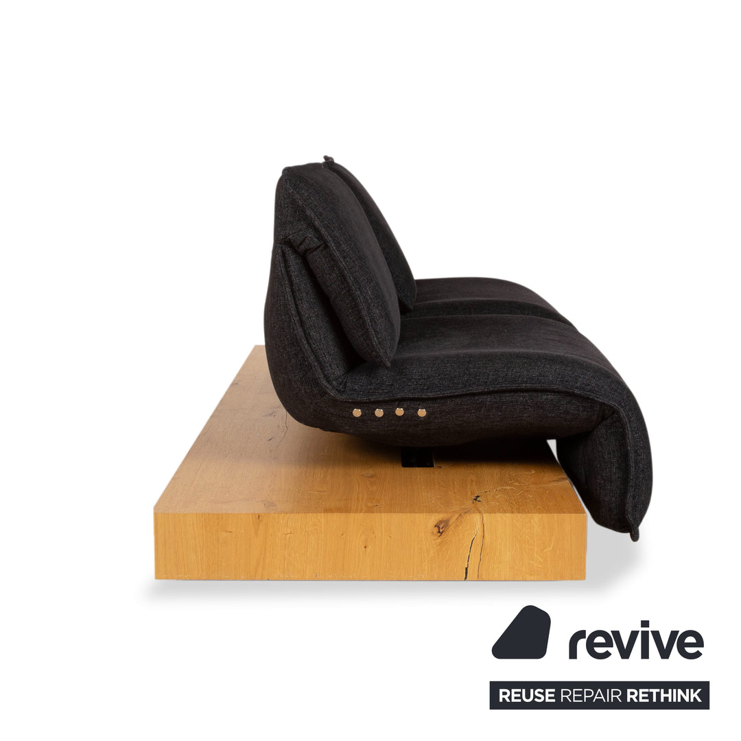 Koinor Free Motion Edit 2 Stoff Zweisitzer Grau Anthrazit elektrische Funktion Sofa Couch