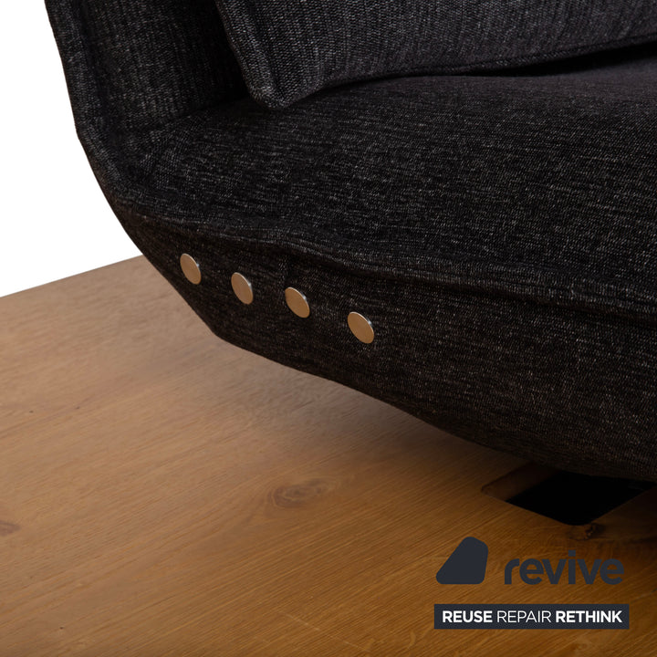 Koinor Free Motion Edit 2 Stoff Zweisitzer Grau Anthrazit elektrische Funktion Sofa Couch