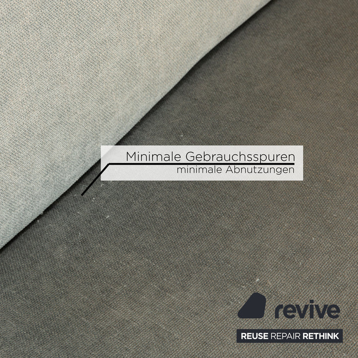 Koinor Free Motion Edit 2 Canapé deux places en tissu Bleu clair Bleu Fonction électrique