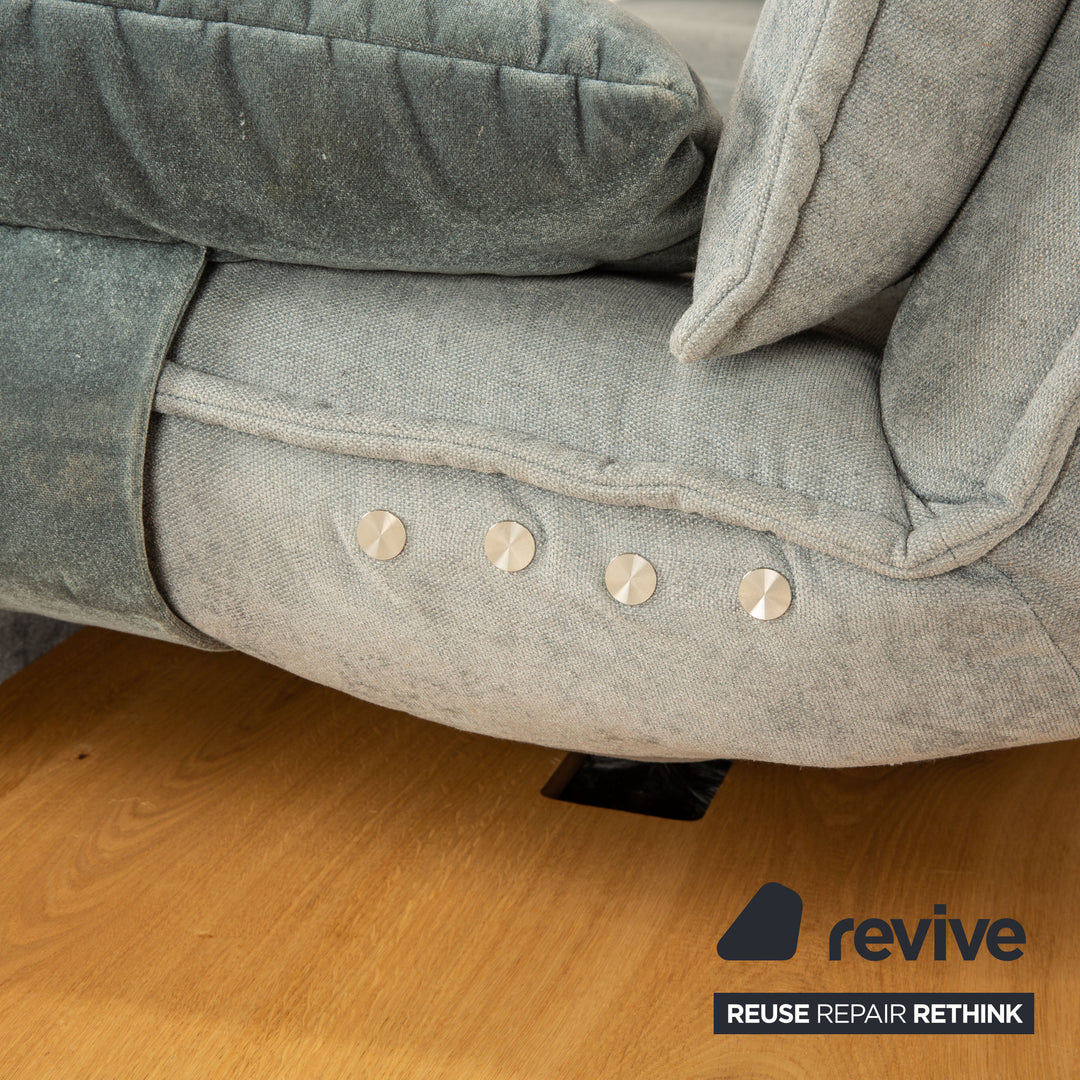 Koinor Free Motion Edit 2 Stoff Zweisitzer Hellblau Blau elektrische Funktion