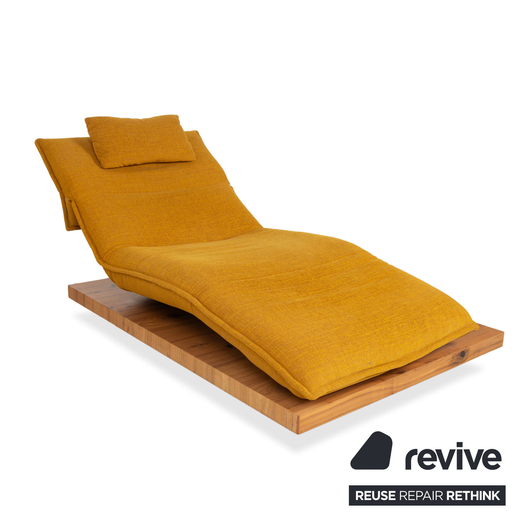 Koinor Free Motion Edit 2 Stoff Zweisitzer Liege Gelb Gold elektrische Funktion Sofa Couch