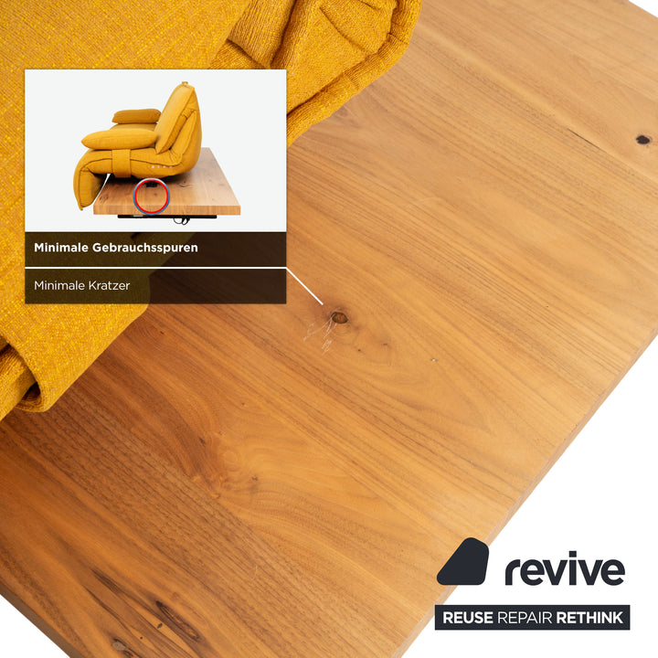 Koinor Free Motion Edit 2 Stoff Zweisitzer Liege Gelb Gold elektrische Funktion Sofa Couch