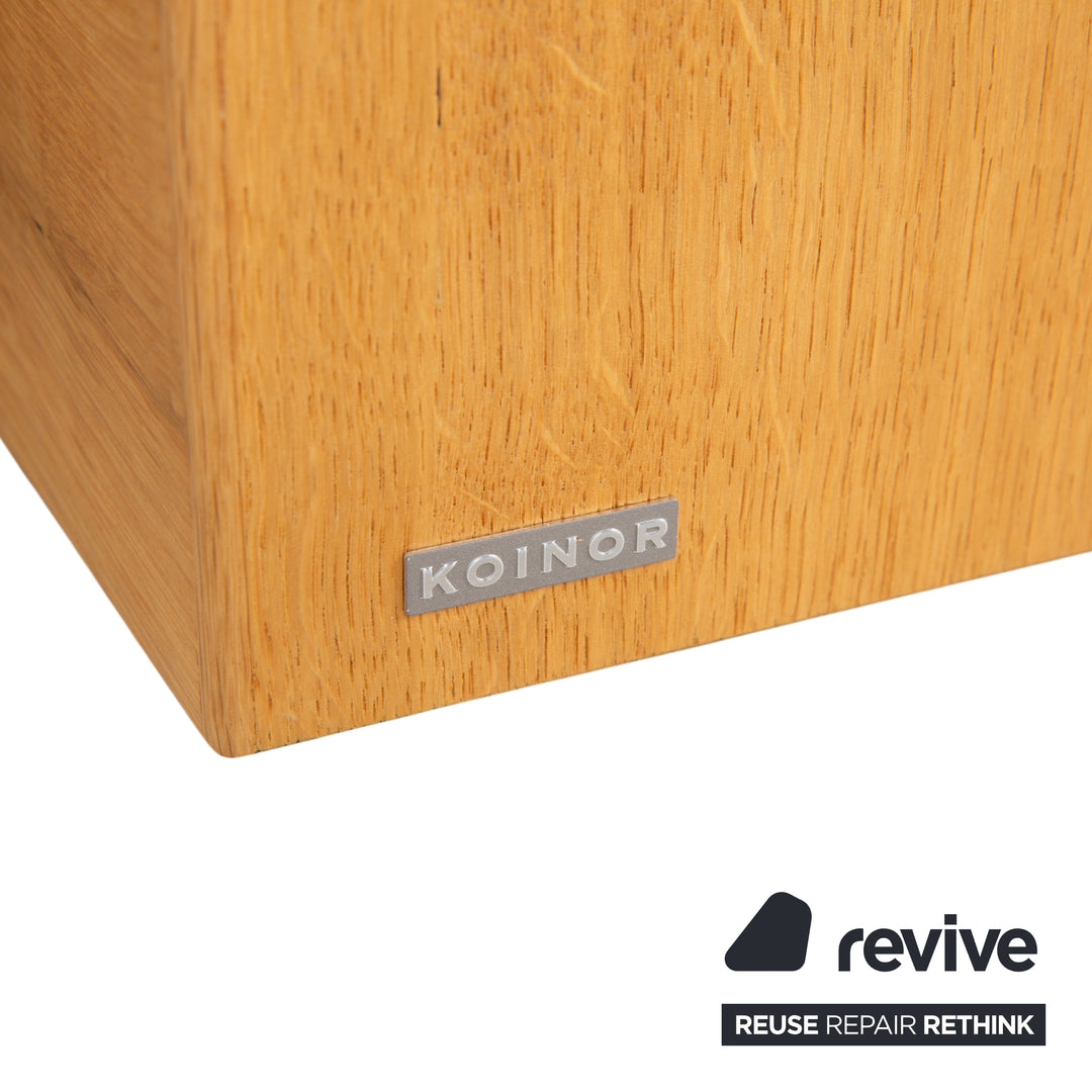 Koinor Free Motion Edit 3 Leder Holz Eiche Dreisitzer Rot elektrische Funktion Sofa Couch