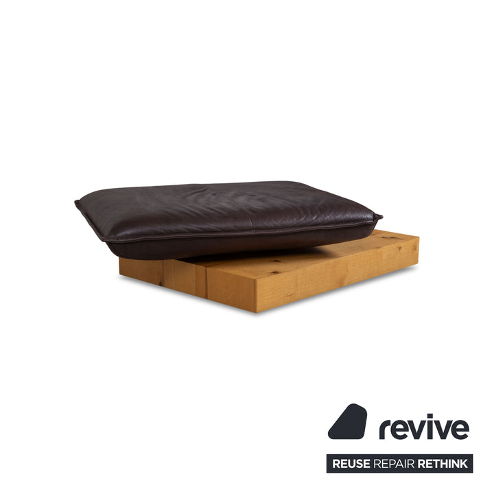 Koinor Free Motion Edit 3 Leather Suite Two-Seater & Ottoman Chocolate Brown Sofa Couch Electric/Manual Function