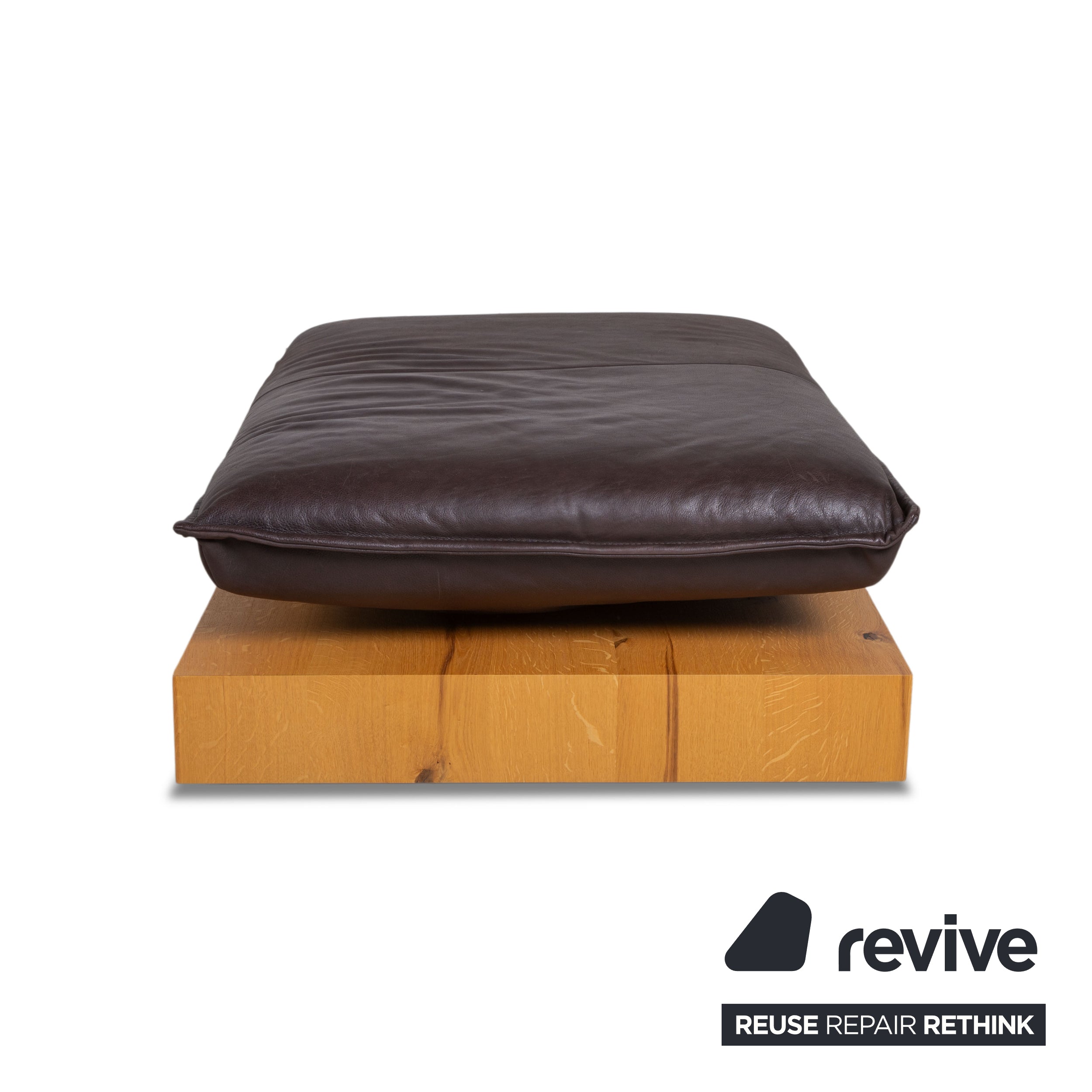 Koinor Free Motion Edit 3 Garniture en cuir Deux places & Pouf Marron Chocolat Canapé fonction électrique/manuelle