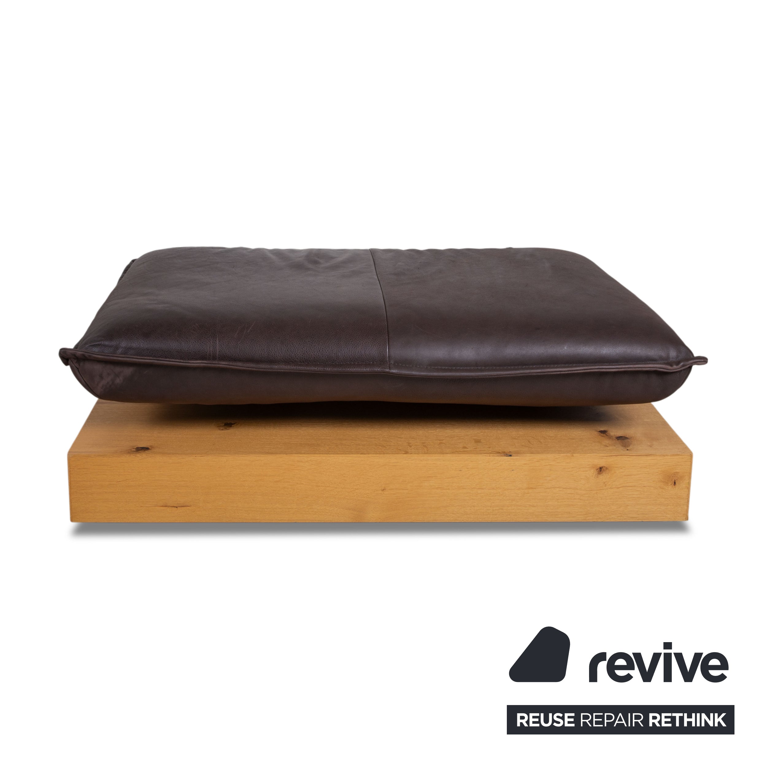 Koinor Free Motion Edit 3 Cuir Repose-pieds Marron Chocolat Bois fonction manuelle