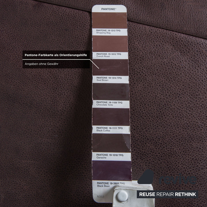 Koinor Free Motion Edit 3 Leder Hocker Schoko Braun Holz manuelle Funktion