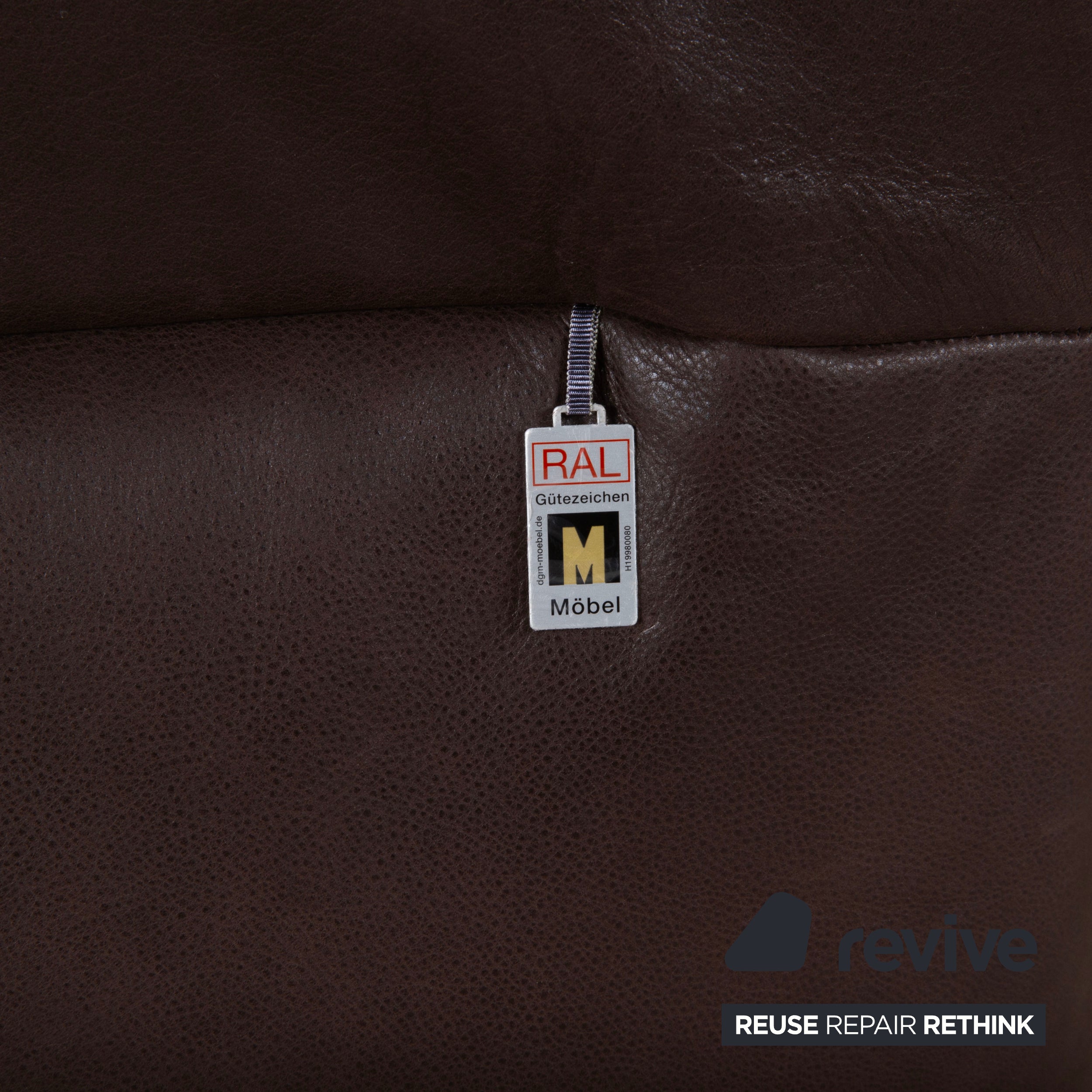 Koinor Free Motion Edit 3 Leder Zweisitzer Braun elektrische Funktion Sofa Couch