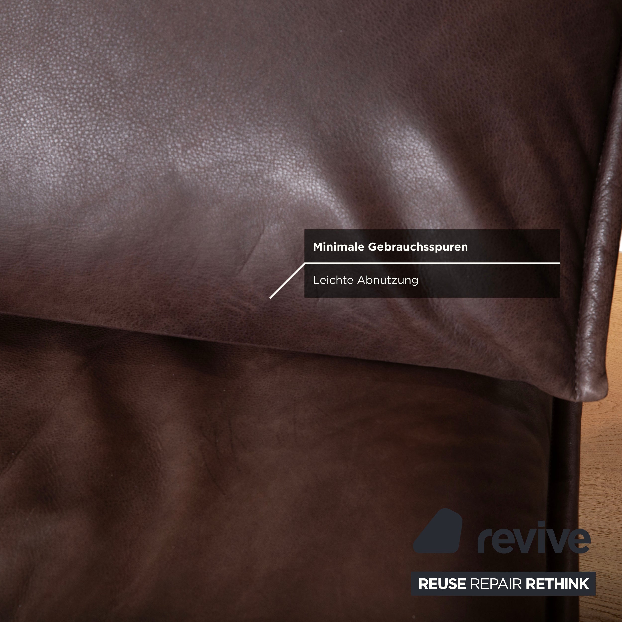 Koinor Free Motion Edit 3 Leder Zweisitzer Braun elektrische Funktion Sofa Couch