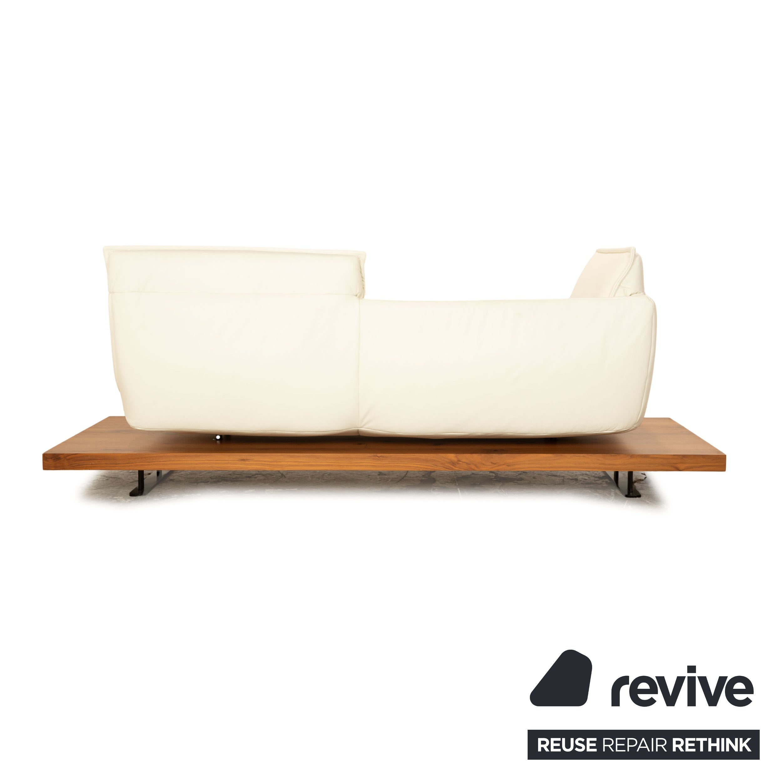Koinor Free Motion Edit 3 Leder Zweisitzer Creme Sofa Couch manuelle Funktion