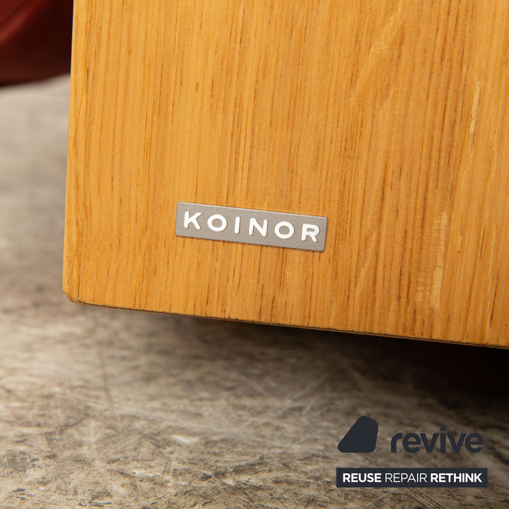 Koinor Free Motion Edit 3 Leather Two Seater Red Brown Electric Function Sofa Couch