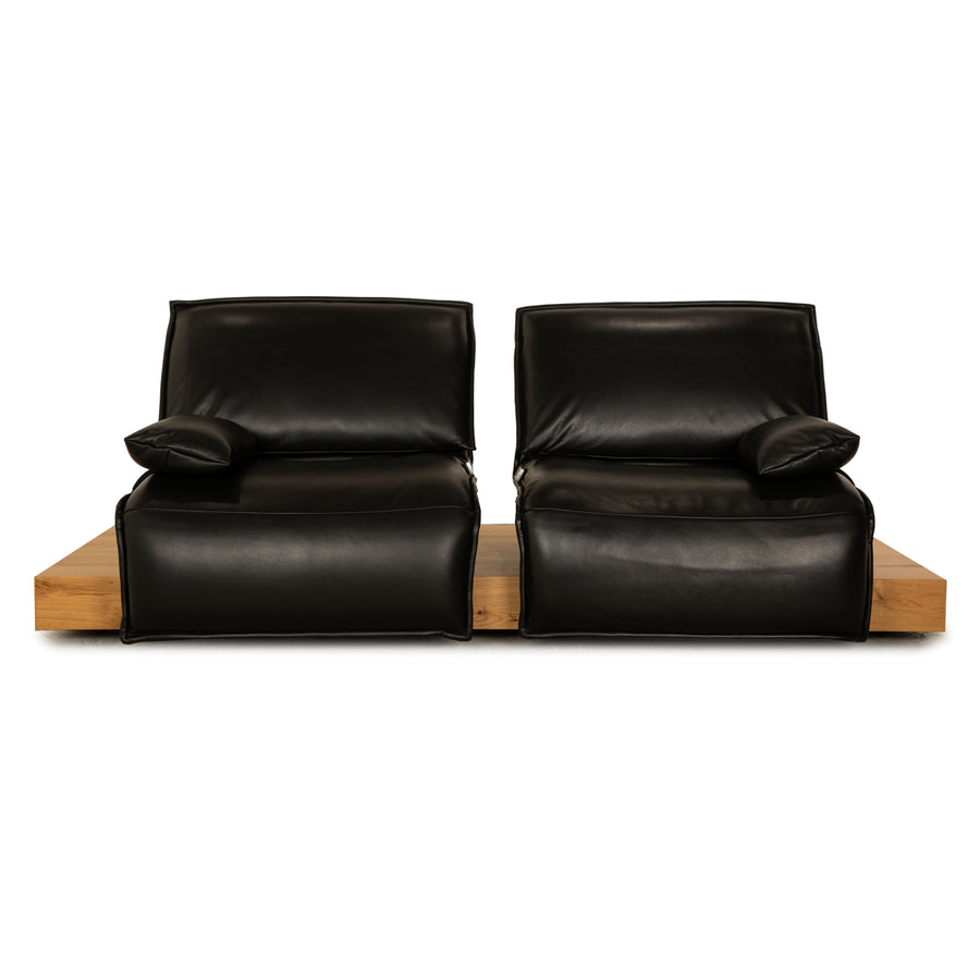 Koinor Free Motion Edit 3 Leather Two-Seater Black Electric Function