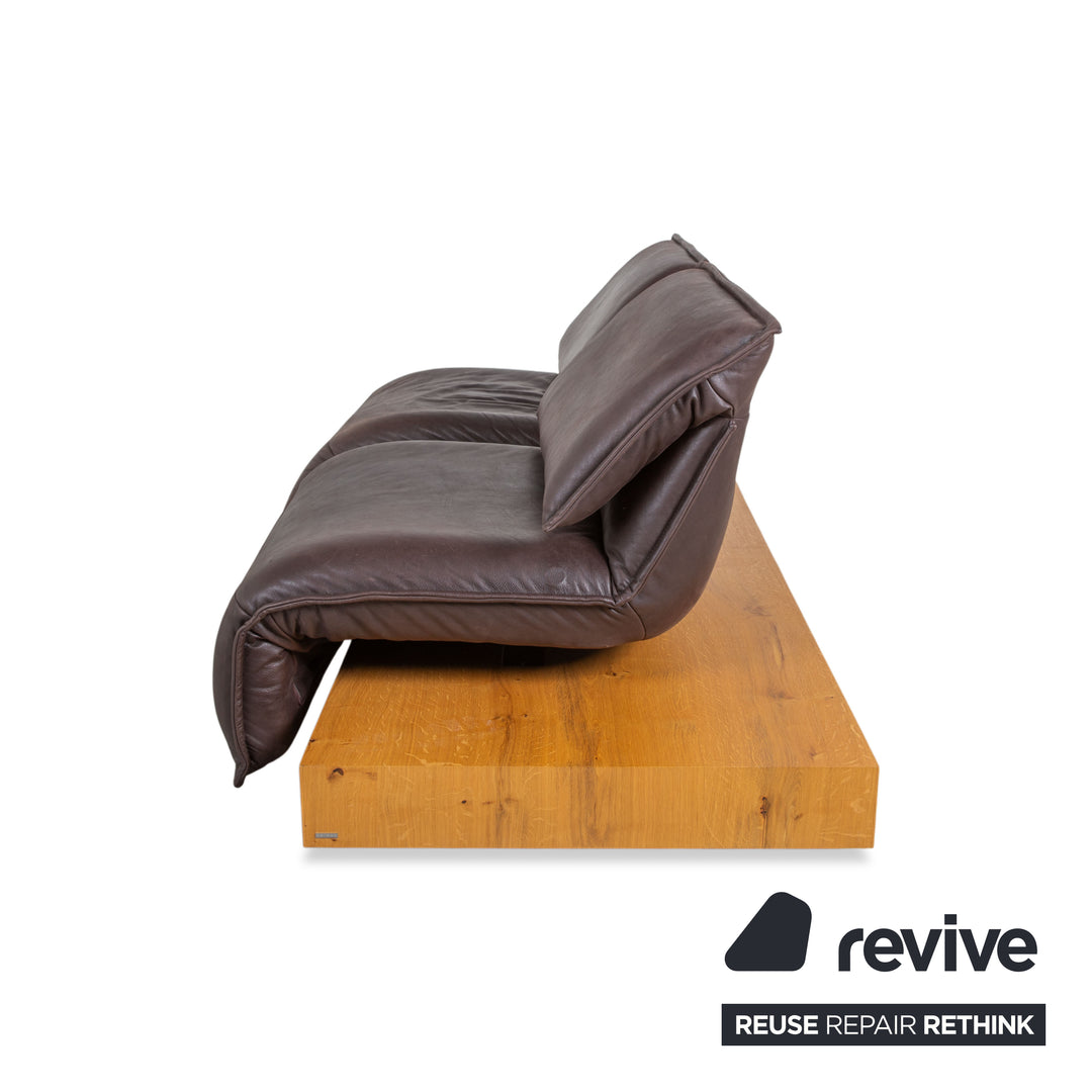 Koinor Free Motion Edit 3 Leder Zweisitzer Sofa Braun Kaffeebraun Couch elektrische Funktion