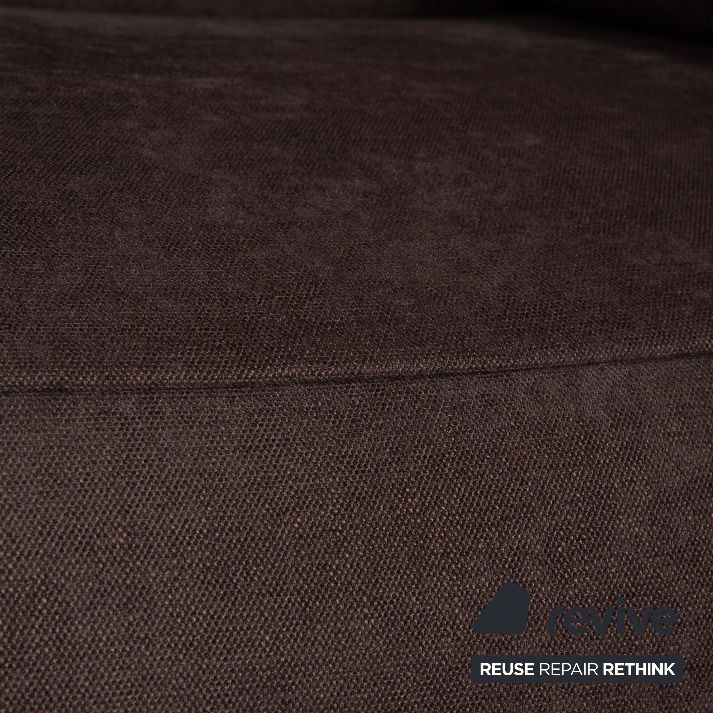 Koinor Free Motion Edit Fabric Wood Two-Seater Sofa Couch Brown Electric Function
