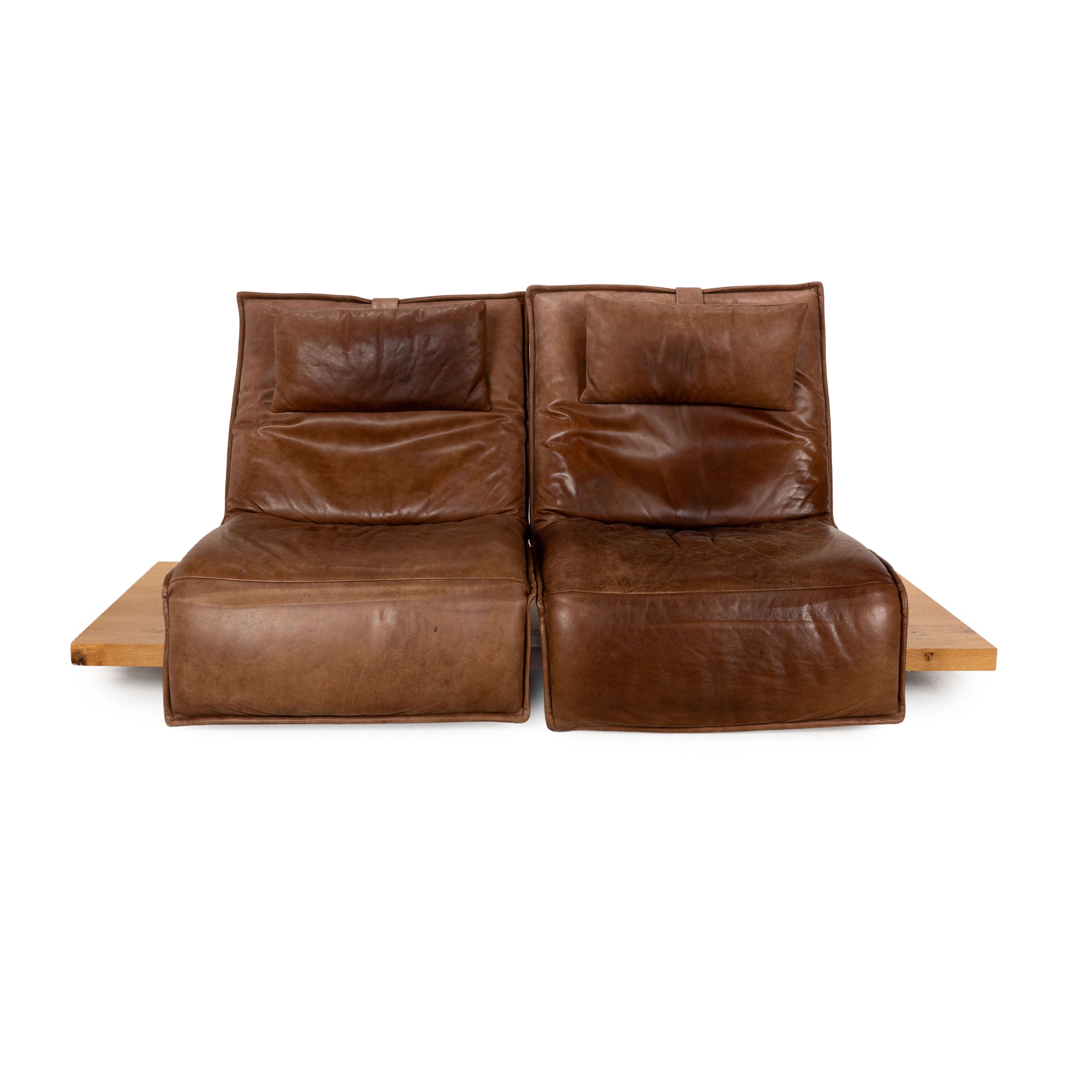 Koinor Free Motion Epos 2 Leder Zweisitzer Braun elektrische Funktion Sofa Couch